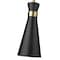 Z-Lite Soriano 1 Light Mini Pendant, Matte Black & Heritage Brass 728MP-MB-HBR - alternate 3
